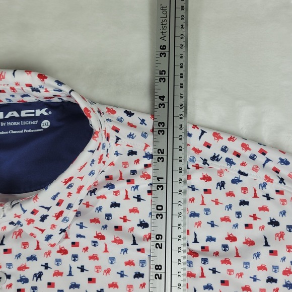 Mack By Horn Legend Golf Polo Men's 2XL Bamboo Charcoal‎ Performance America - Picture 3 of 7